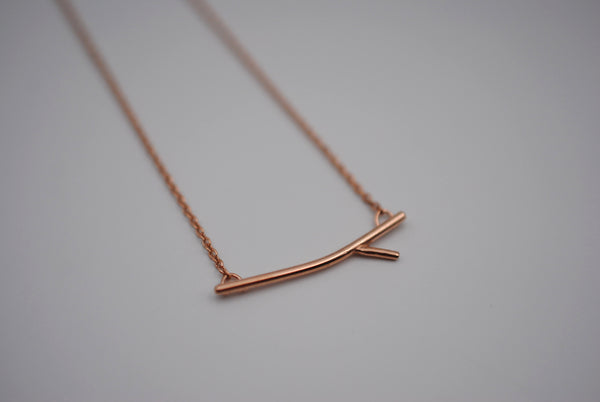 Sprout Rose Gold Roots Necklace