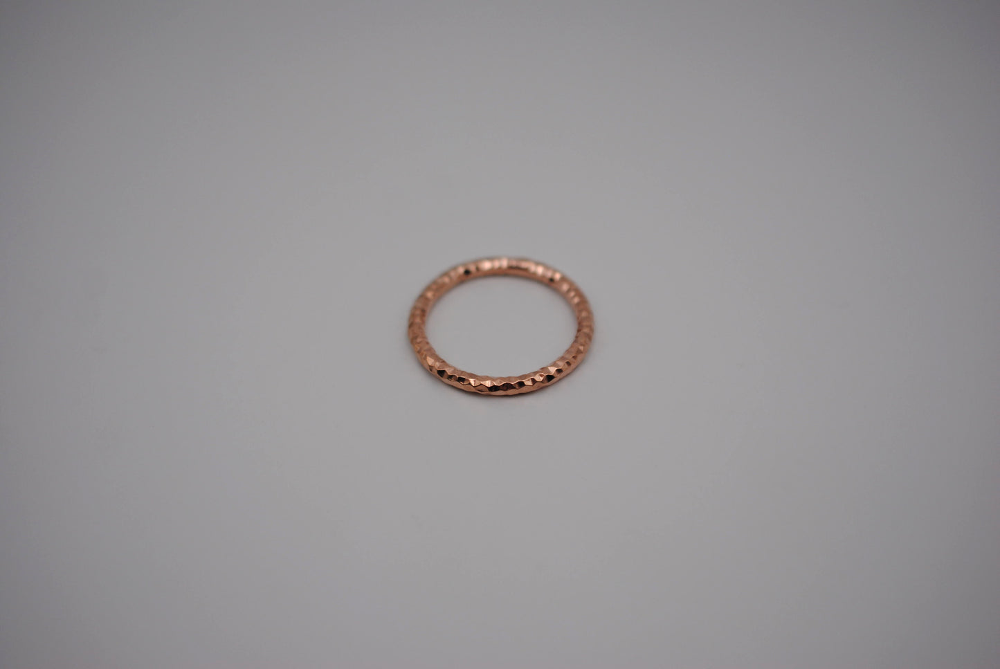 Stacking Ring: Sparkle Texture, Rose Gold Finish, Thick Width