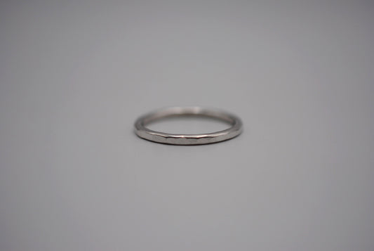 Thicker Rhodium Stacker Ring