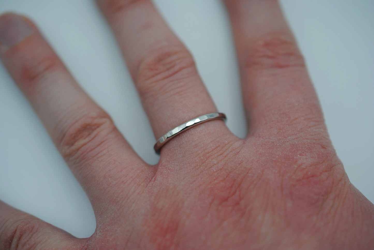 Thicker Rhodium Stacker Ring