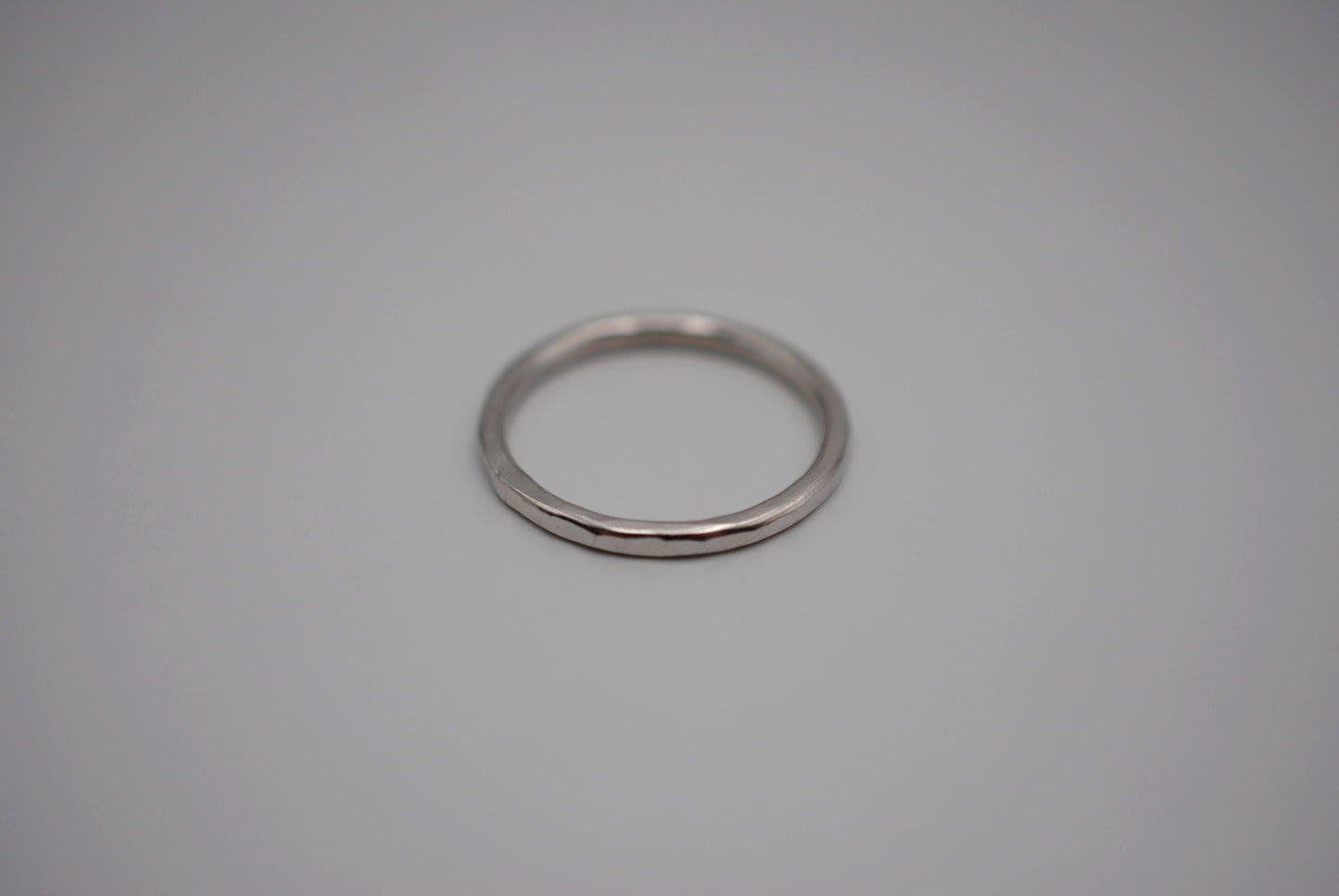 Thicker Rhodium Stacker Ring