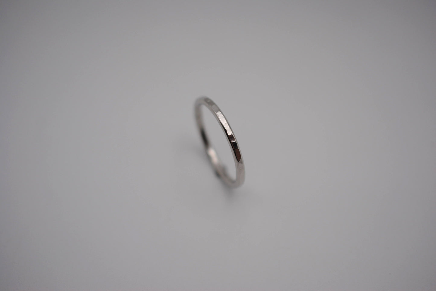 Thicker Rhodium Stacker Ring