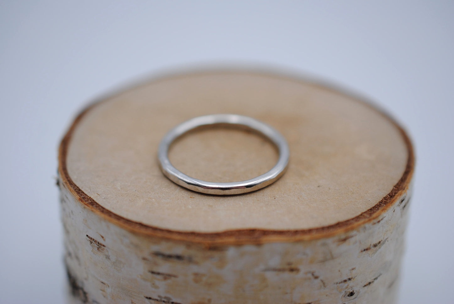 Thicker Rhodium Stacker Ring