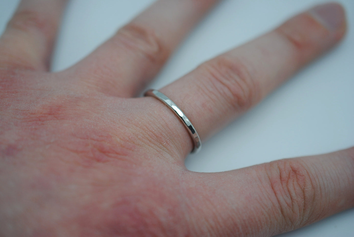 Thicker Rhodium Stacker Ring