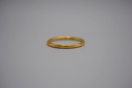 Thicker Yellow Gold Stacker Ring