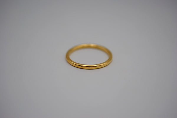 Thicker Yellow Gold Stacker Ring