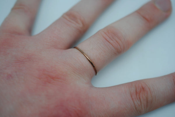 Thin Rose Gold Stacker Ring