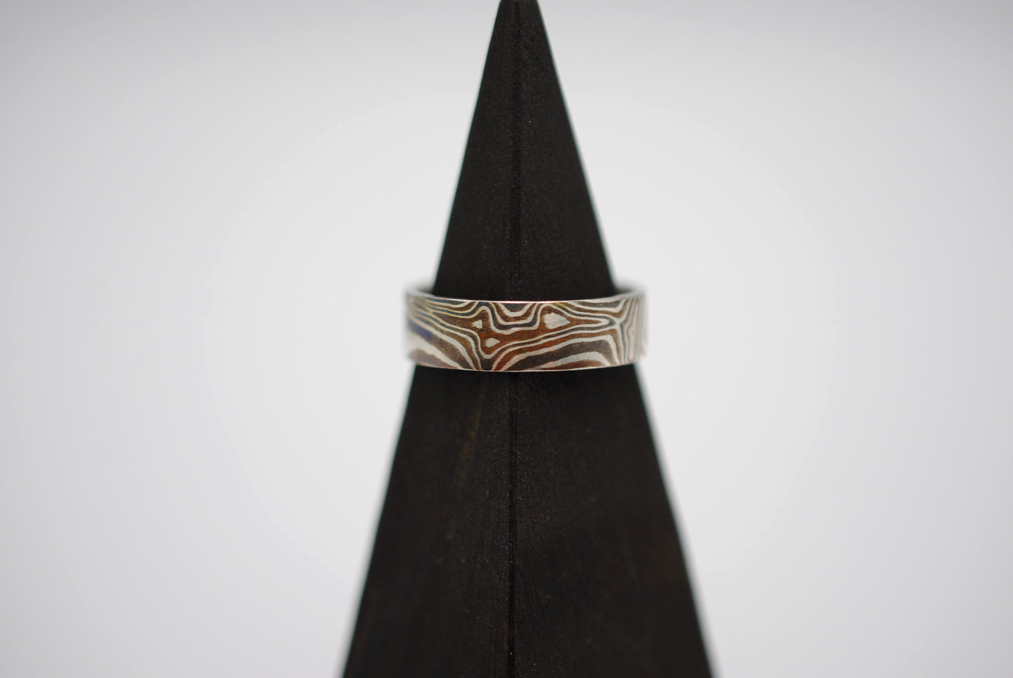 Mokume Gane: Silver, Copper, and Shibuichi Small Ring