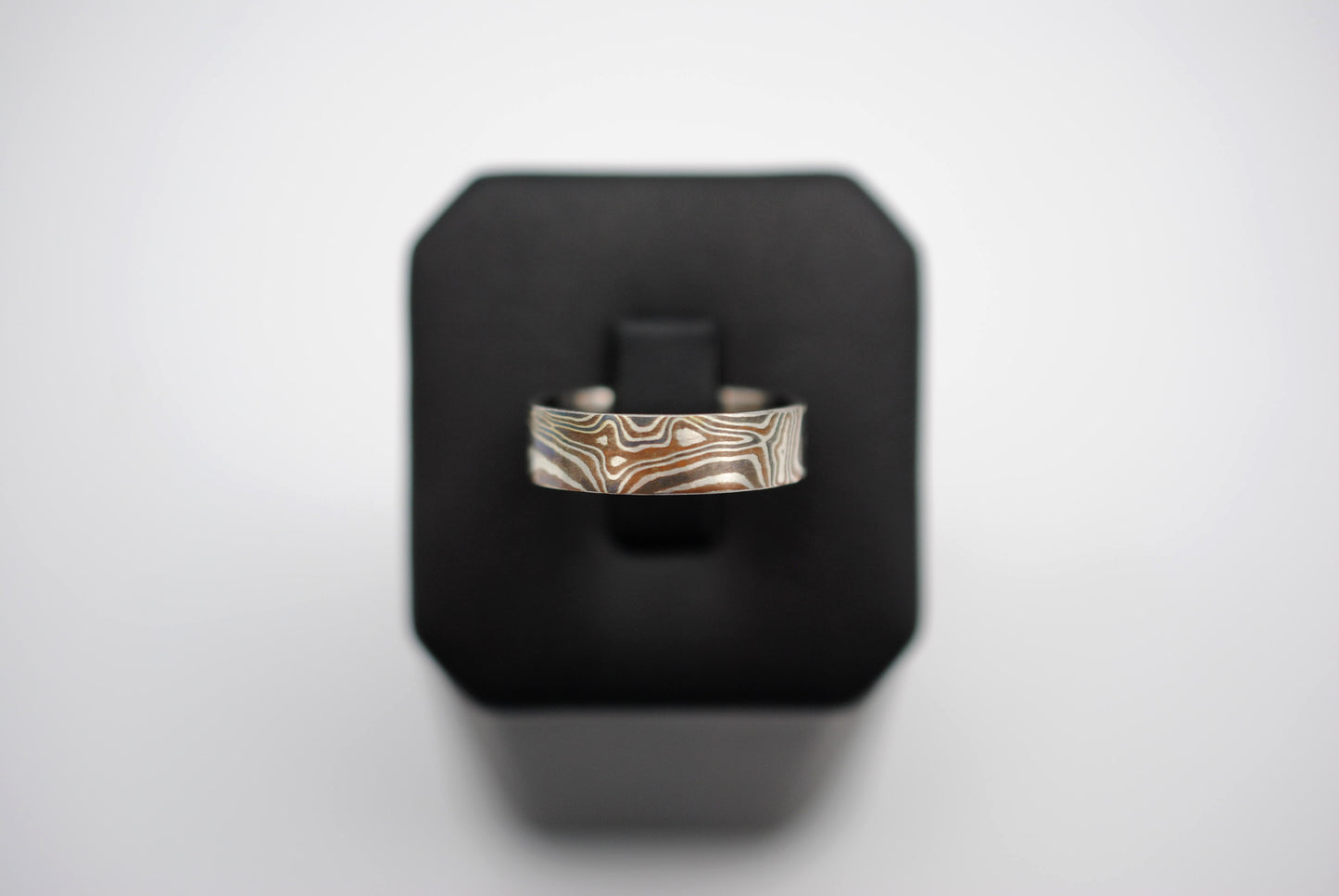 Mokume Gane: Silver, Copper, and Shibuichi Small Ring