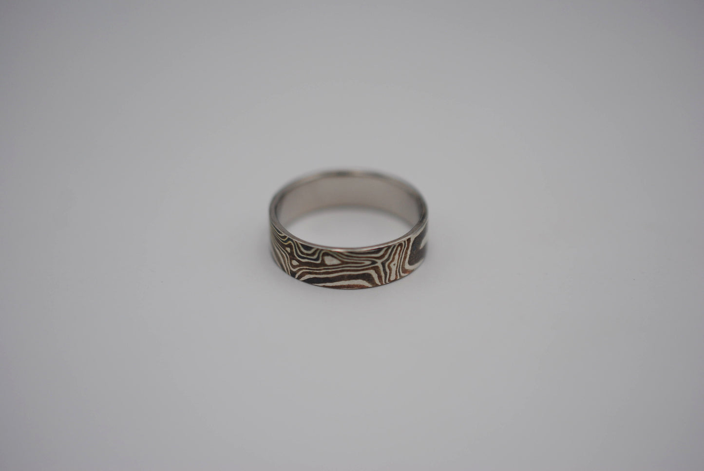 Mokume Gane: Silver, Copper, and Shibuichi Small Ring