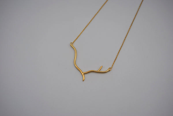 Twig Yellow Gold Roots Necklace