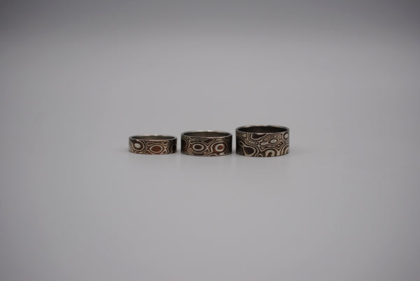 Mokume Gane: Silver and Copper Medium Ring