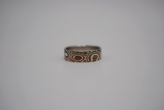 Mokume Gane: Silver and Copper Small Ring