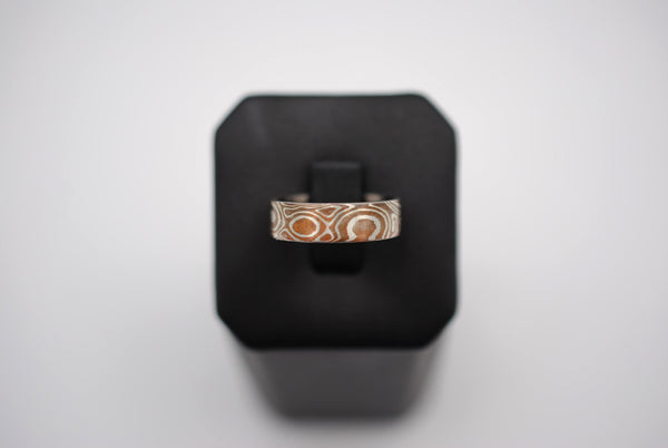 Mokume Gane: Silver and Copper Small Ring