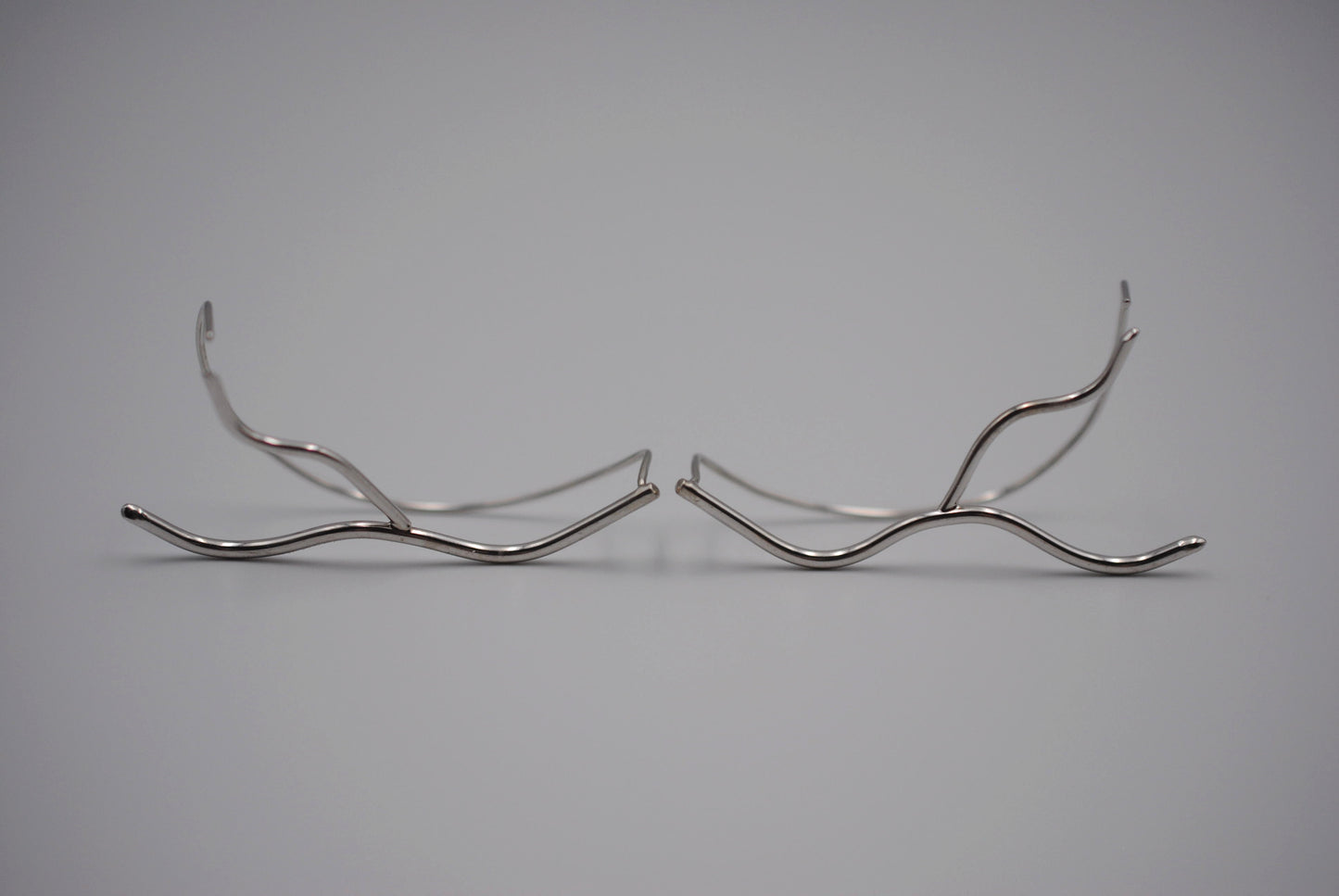 Vine Rhodium Roots Ear Climbers