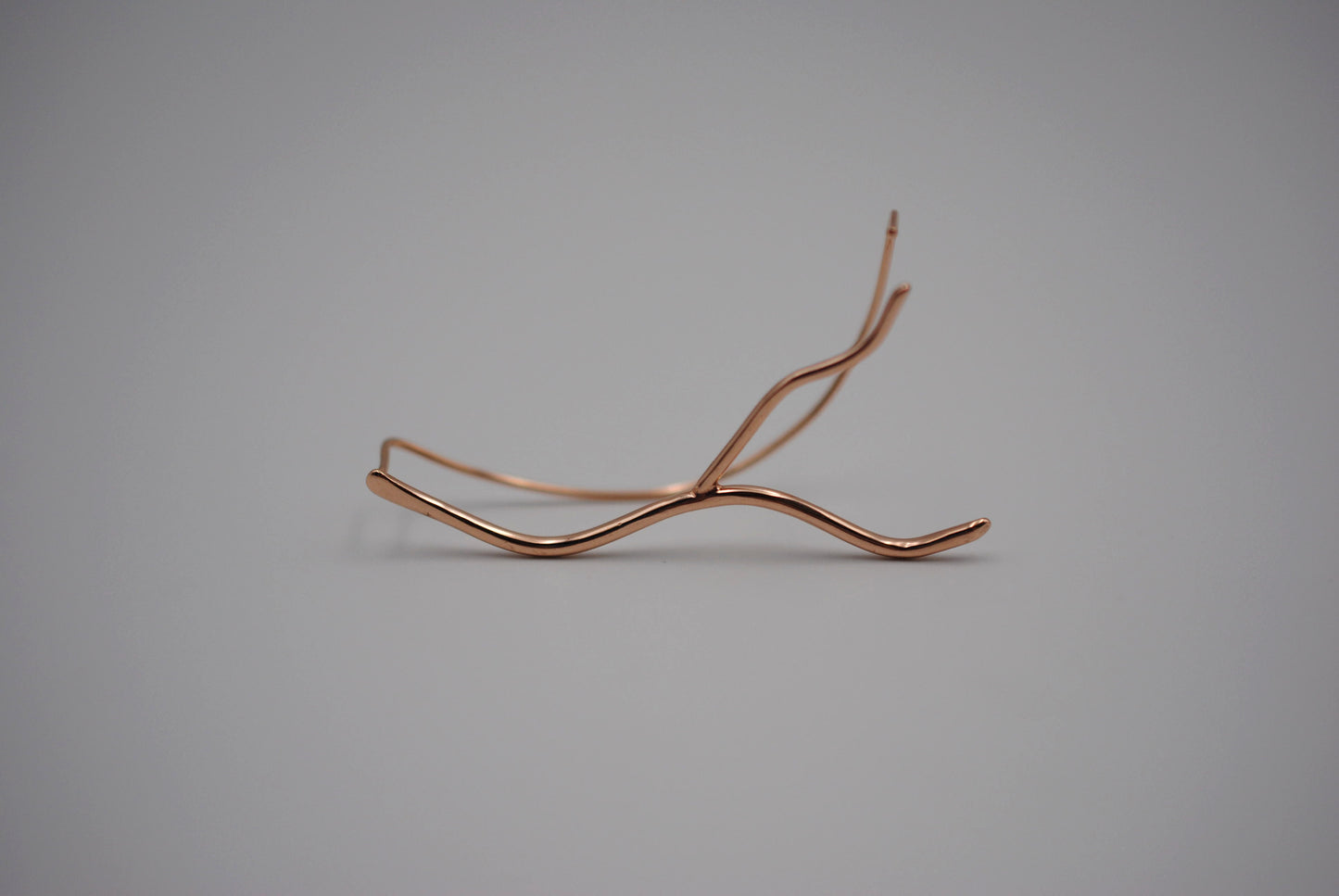 Vine Rose Gold Roots Ear Climbers