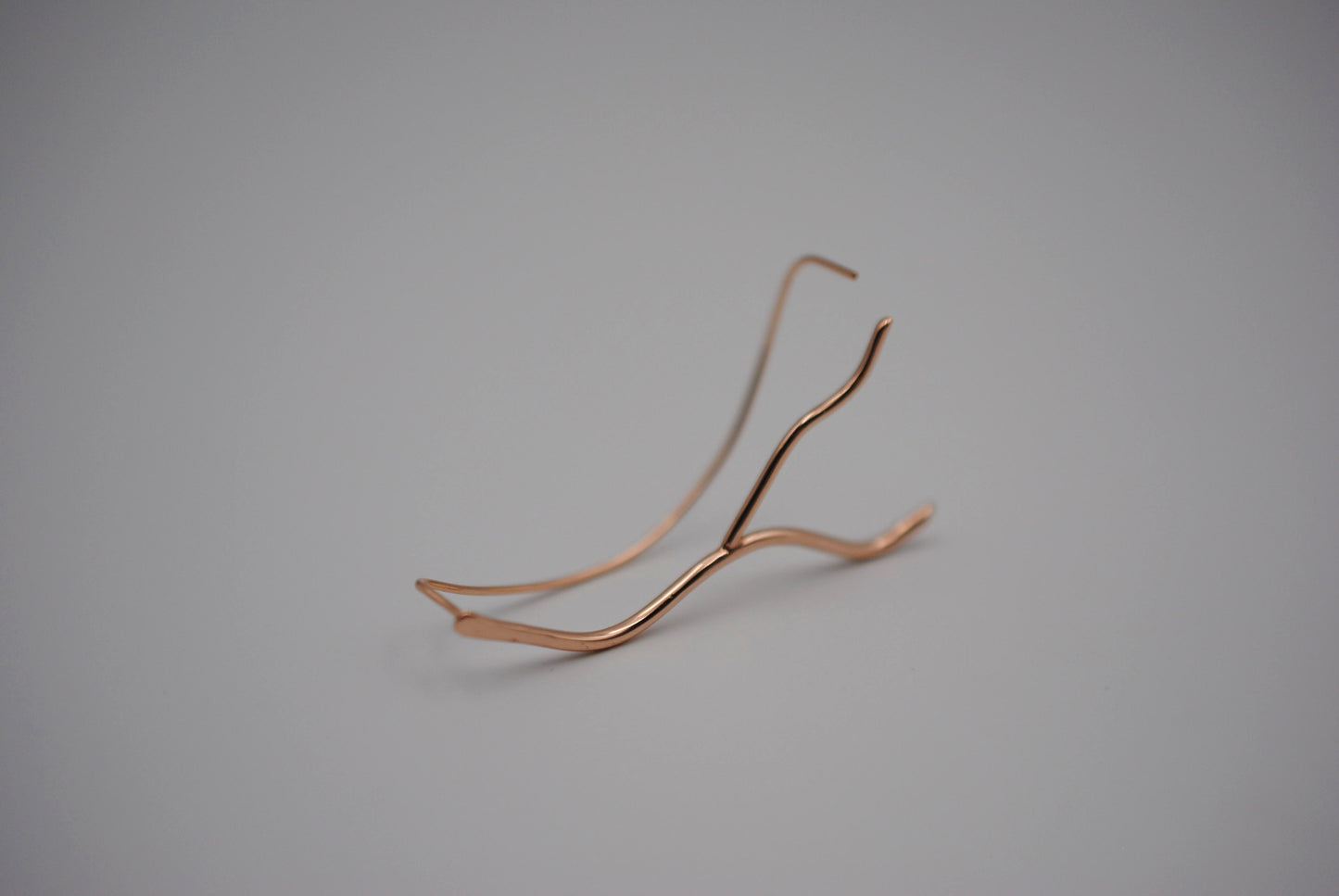 Vine Rose Gold Roots Ear Climbers