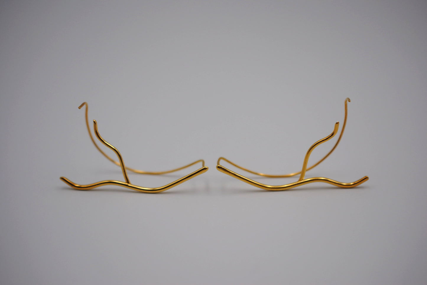 Vine Yellow Gold Roots Ear Climbers