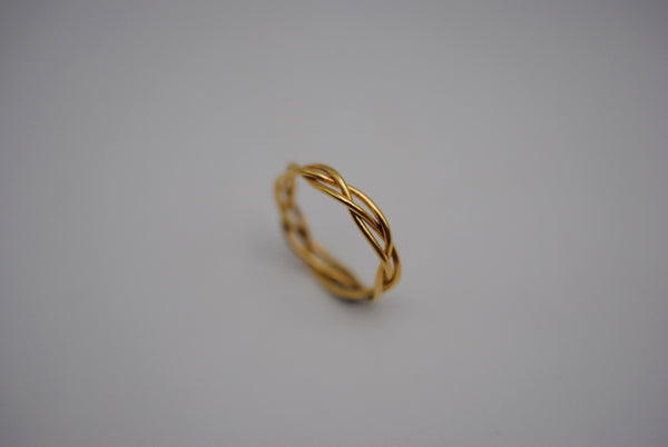 Yellow Gold Braid Ring