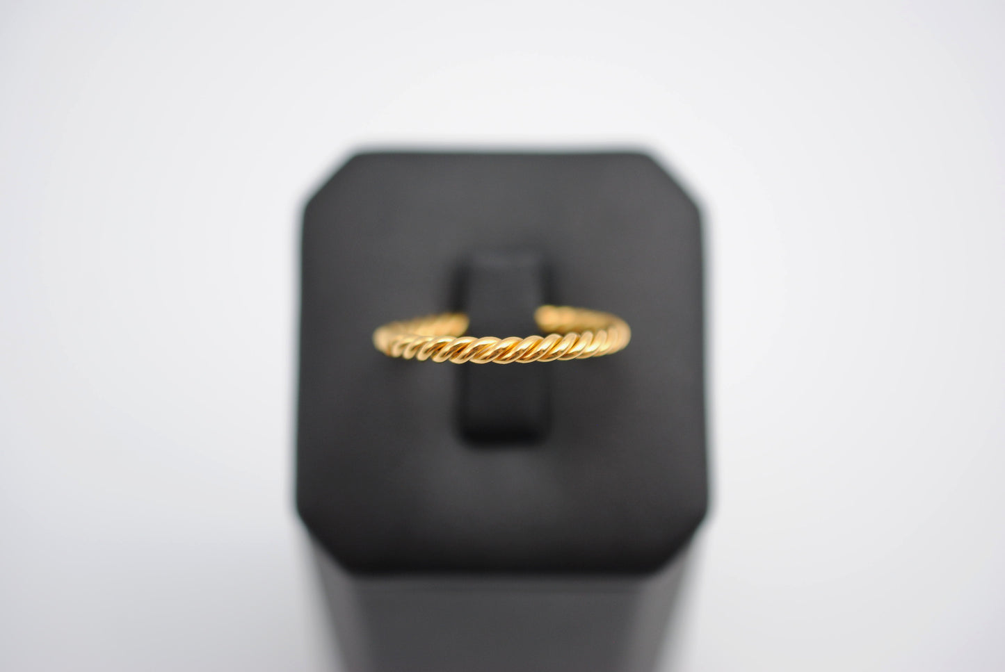 Yellow Gold Rope Stacker Ring